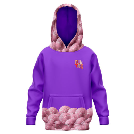 "All Net" Basketball Youth Hoodie - Purple