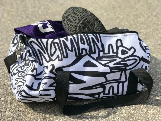 Duntalk "Ball All Day" Canvas Basketball Duffle Bag Printify