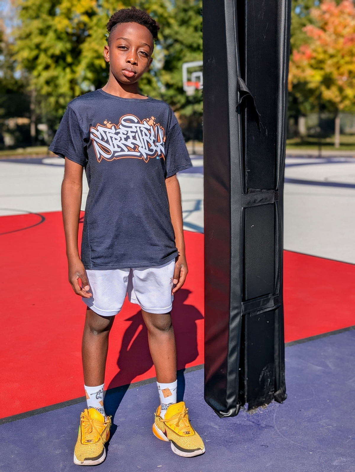 Streetball Youth Performance T-Shirt - Black