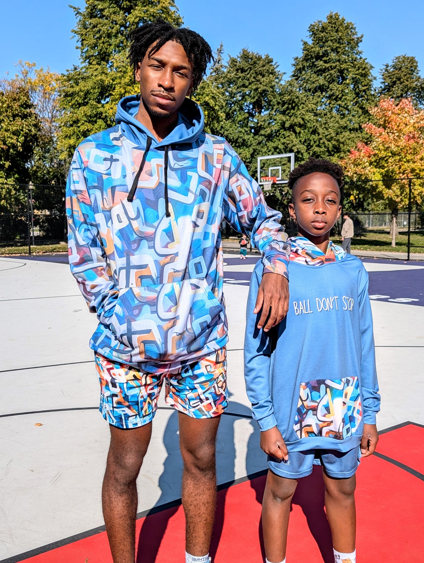 "One Stop" 5" Inch Shorts - Blue