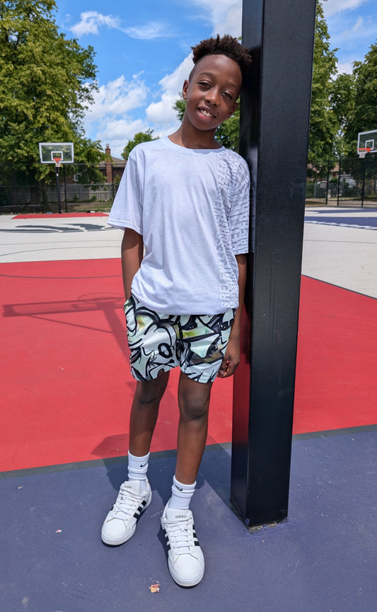 "Paint" Basketball Mid Shorts 5"