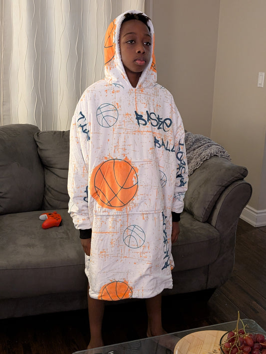"Clutch" Basketball Hoodie Blanket