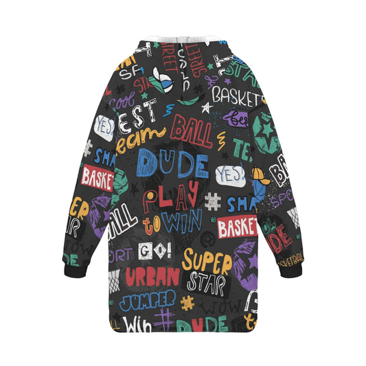 "Baseline" Basketball Hoodie Blanket