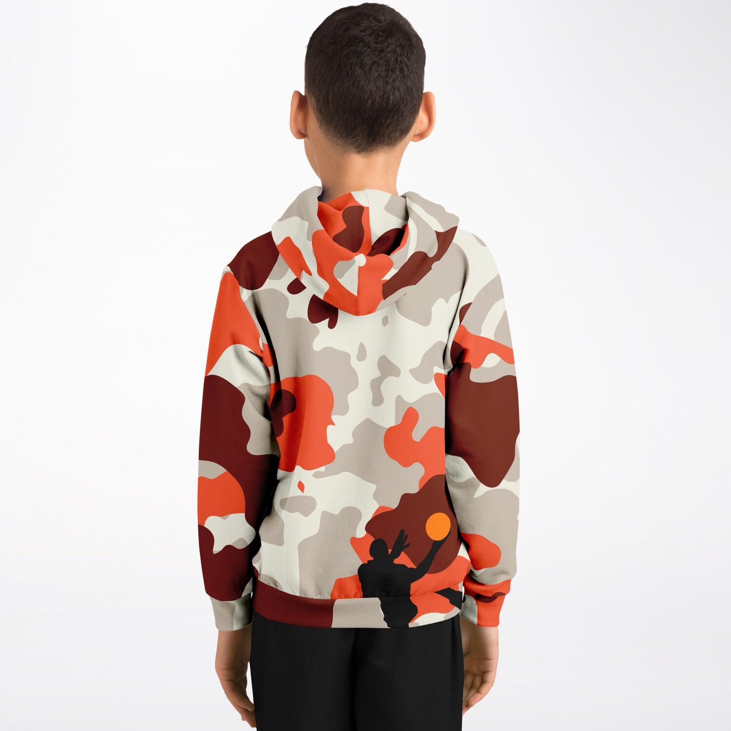 Duntalk "Bench Mob" Basketball Youth Hoodie - Burgundy