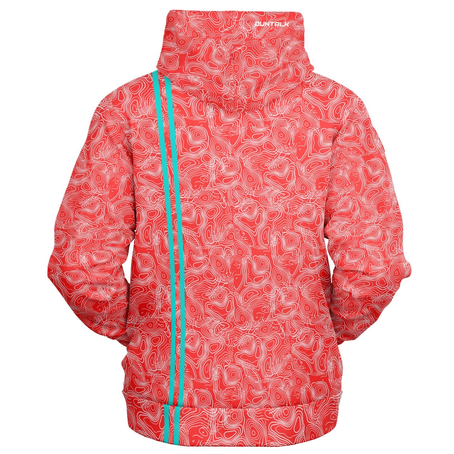 Duntalk "Splash" Basketball Zip-Up Hoodie Red
