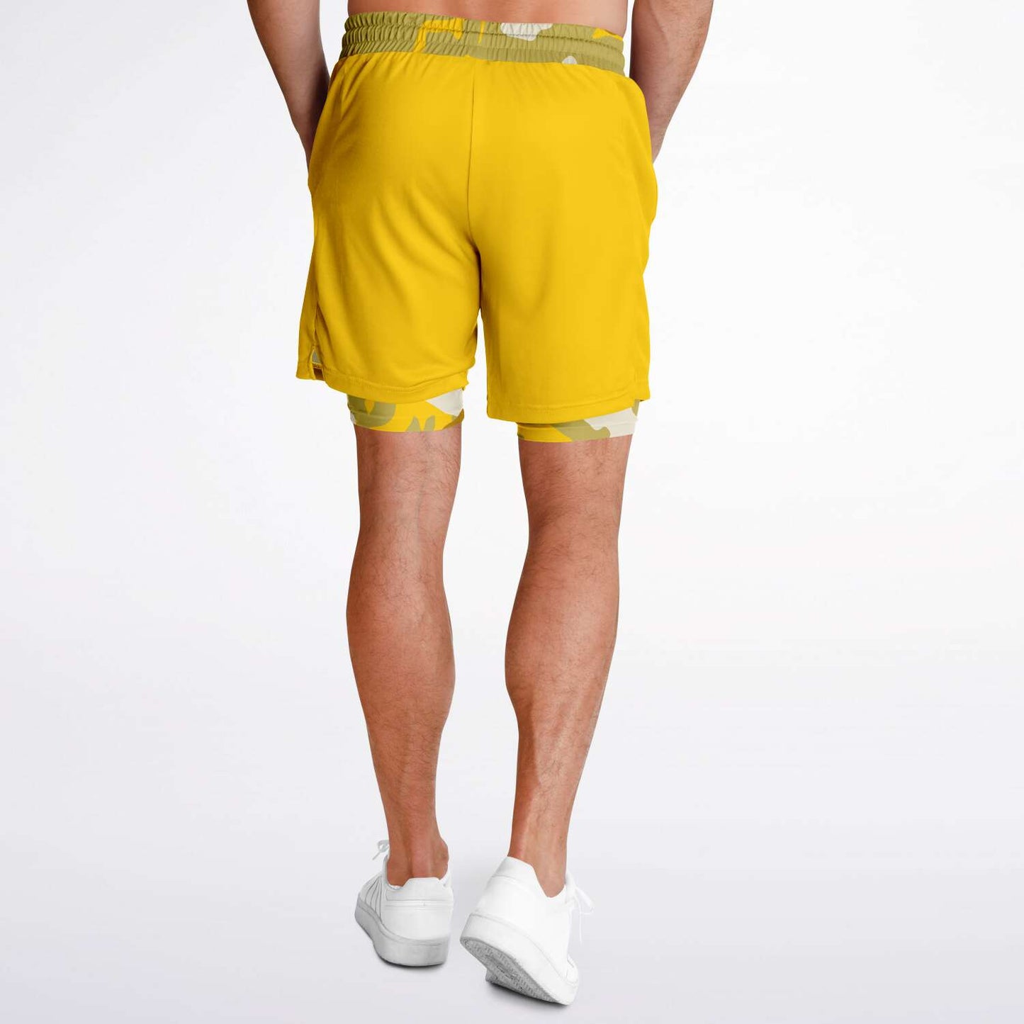Duntalk "Bench Mob" Unisex 2-in-1 Shorts - Sand Subliminator