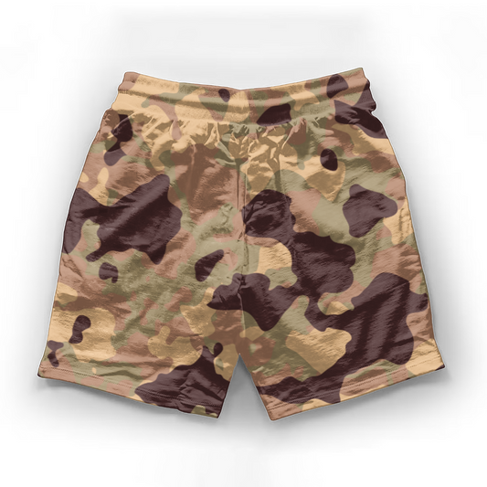 Duntalk "Bench Mob" Mid-Length Shorts - Sand e-joyer