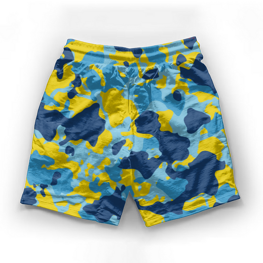 Duntalk "Bench Mob" Mid-Length Shorts - Blue e-joyer