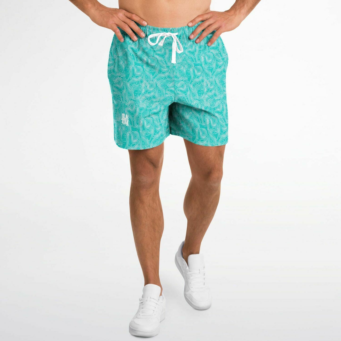 Duntalk "Splash" Basketball Mid Shorts - Turq