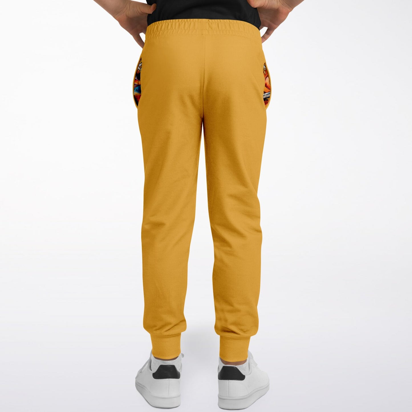 "Paint" Youth Joggers Mustard