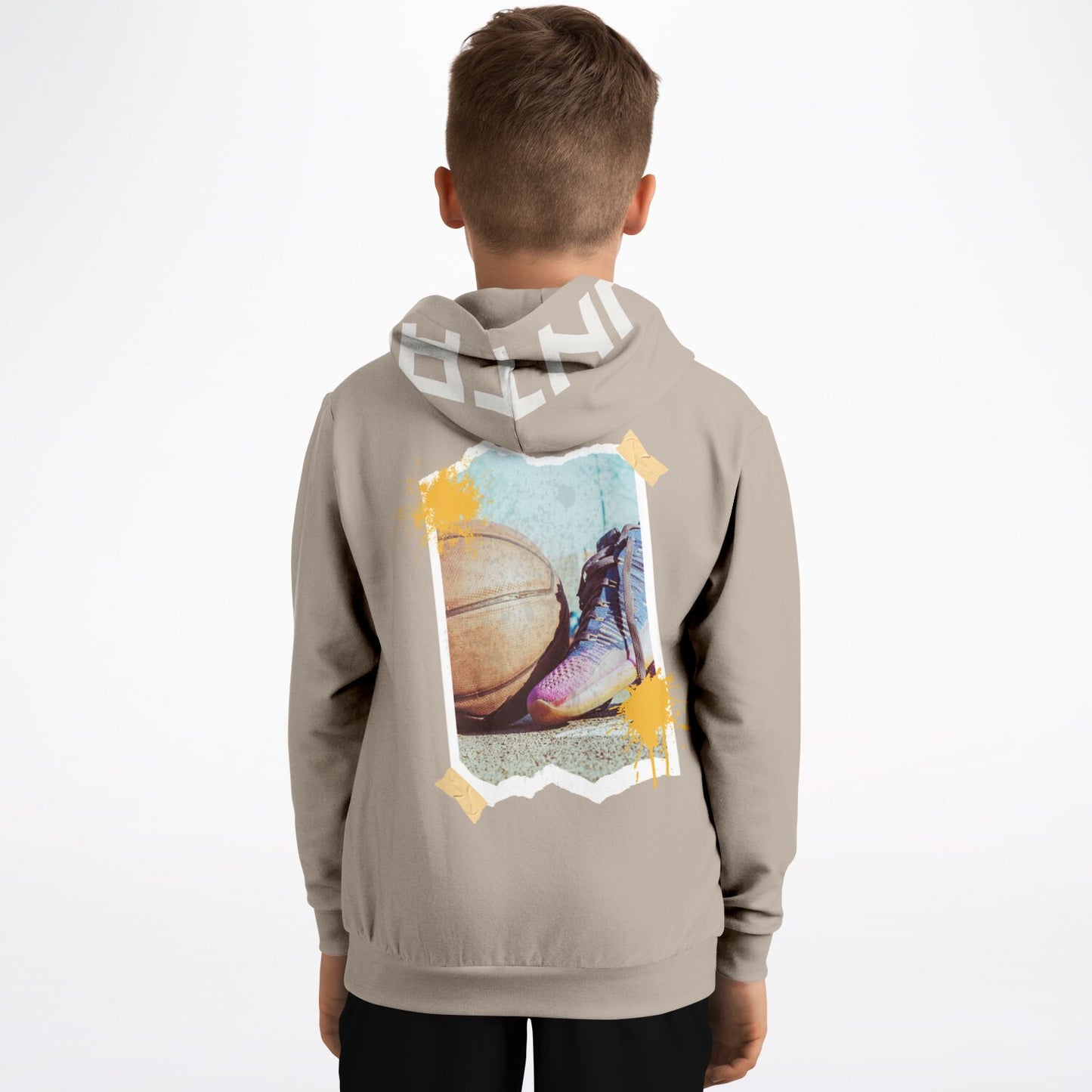 Duntalk "Tournament" Basketball Youth Hoodie Beige