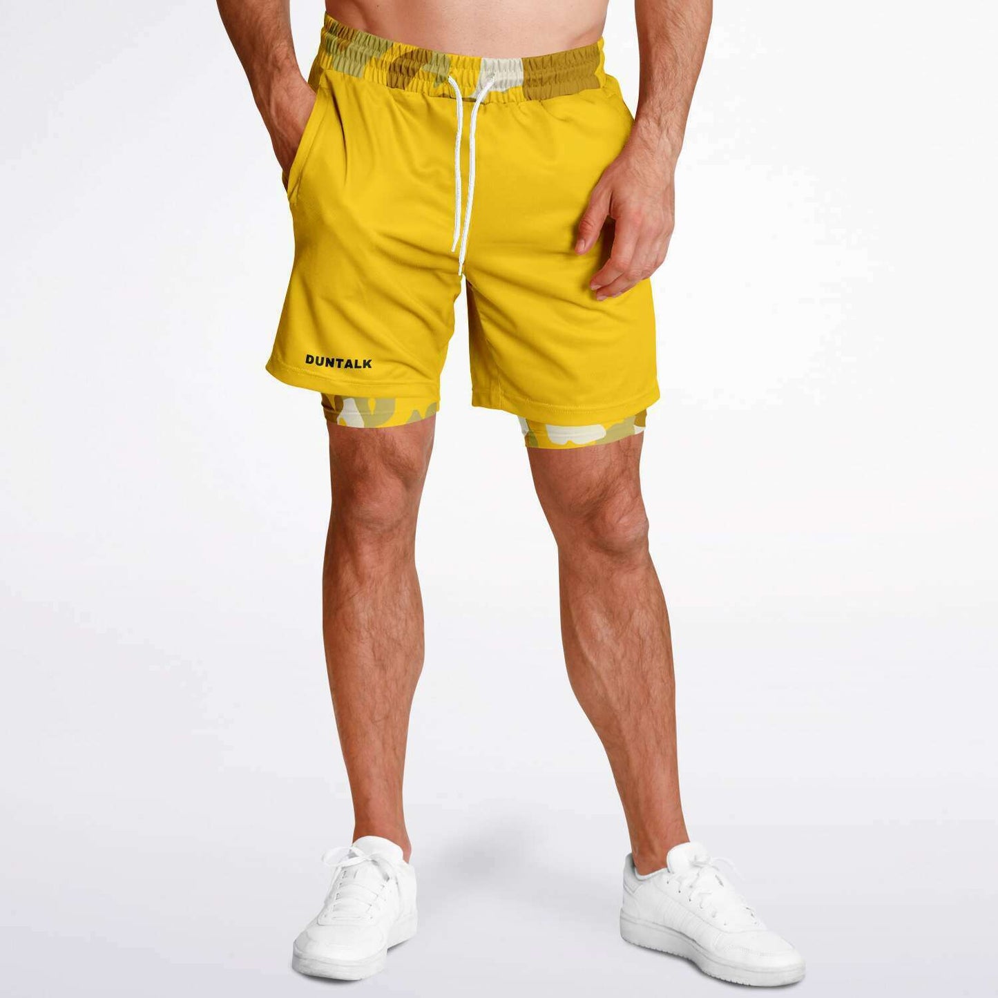 Duntalk "Bench Mob" Unisex 2-in-1 Shorts - Sand