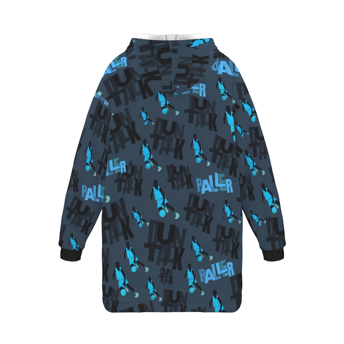 Silhouette Blanket Hoodie - Navy/Blue