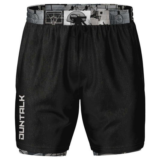 Duntalk "All Net" Men's 2-in-1 Basketball Shorts Subliminator