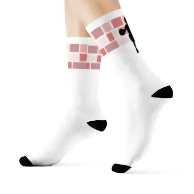 Duntalk "Lane" Female Basketball Socks - White