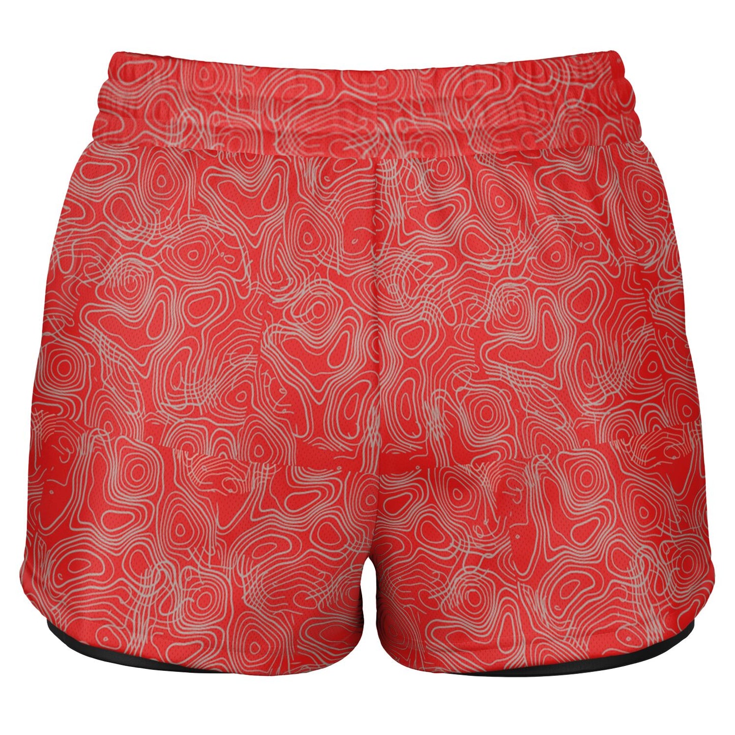 Duntalk "Splash" 2 in 1 Basketball Shorts - Red