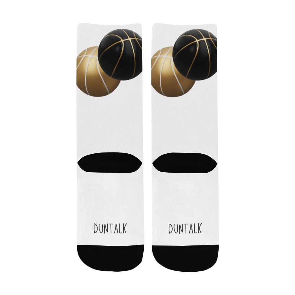 Black Top Youth Basketball Socks -1