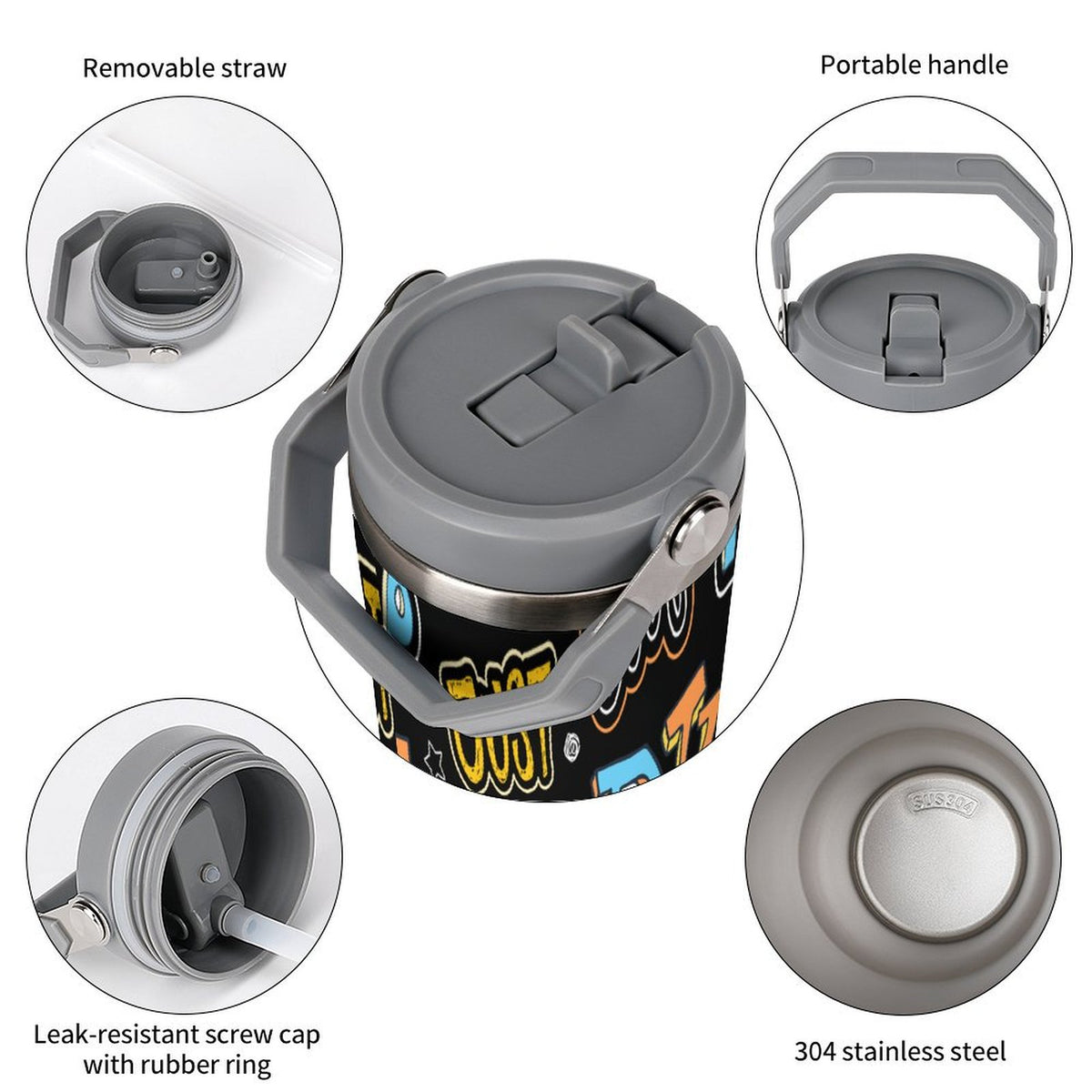 Insulated Water Bottle - Dude