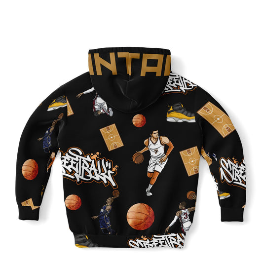 "Streetball" Youth Basketball Hoodie - Black
