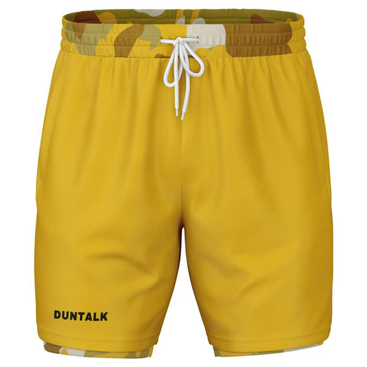 Duntalk "Bench Mob" Unisex 2-in-1 Shorts - Sand Subliminator