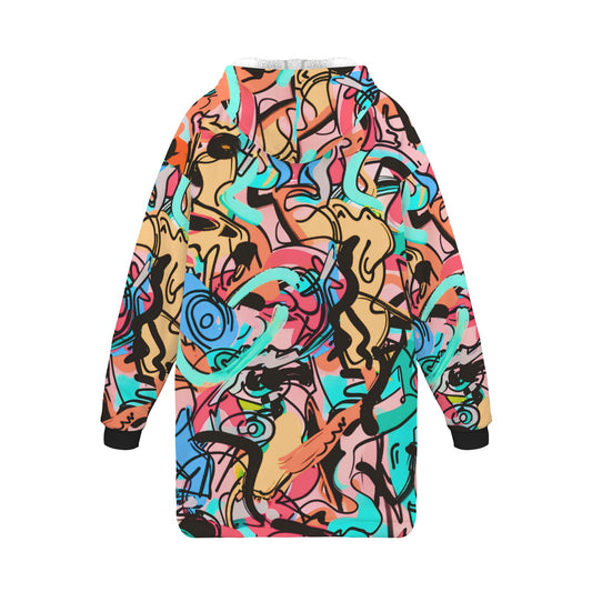 "One Stop" Basketball Hoodie Blanket - Green