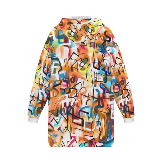 "One Stop" Basketball Hoodie Blanket - Red