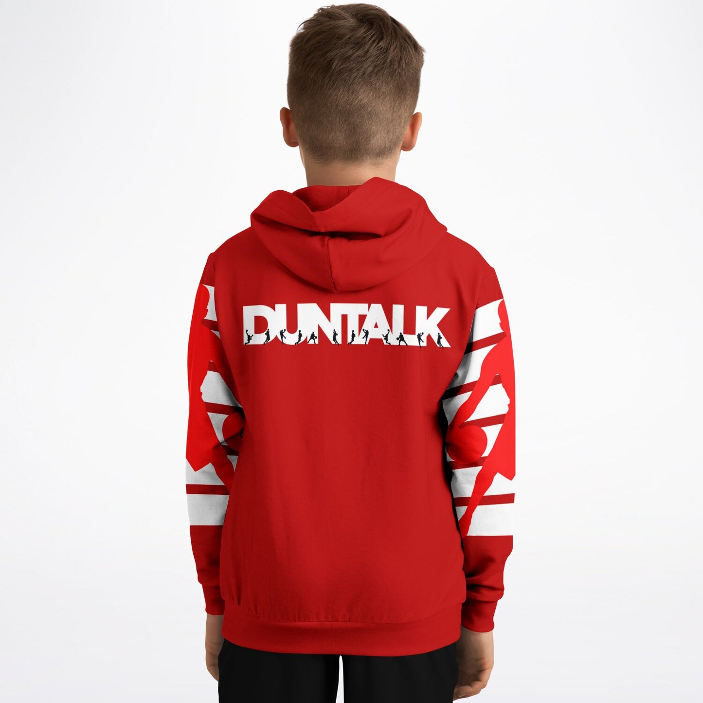 Duntalk "Da Man Dem" Basketball Youth Hoodie Red
