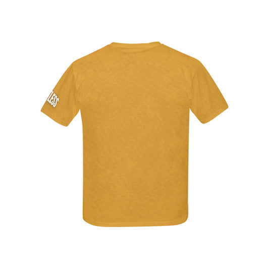 "Paint" Youth Basketball T-shirt - Mustard