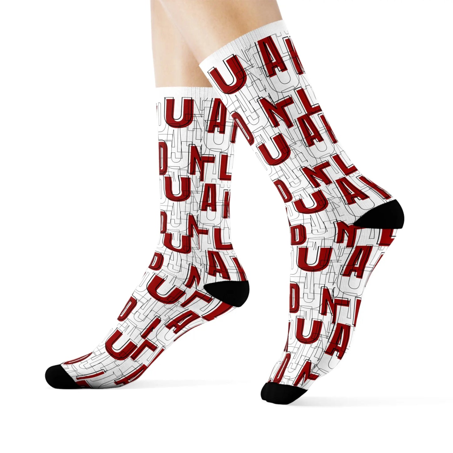 Duntalk "Ball IQ" Basketball Socks - Red