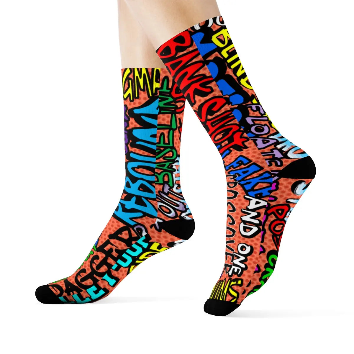 Duntalk "Ball All Day" Basketball Crew Socks