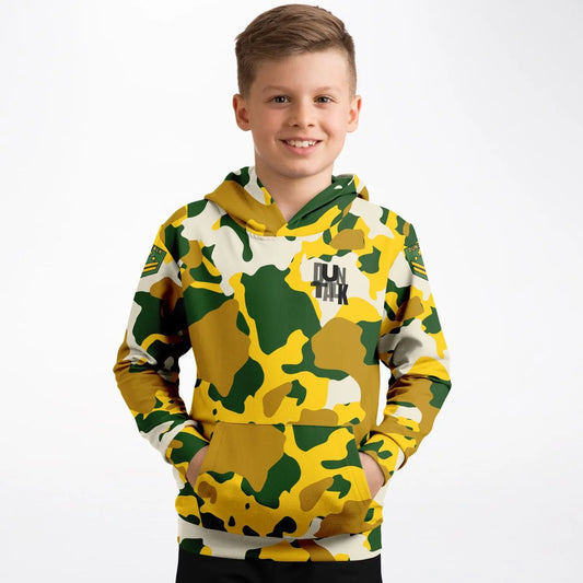 Duntalk "Bench Mob" Basketball Youth Hoodie - Green Subliminator