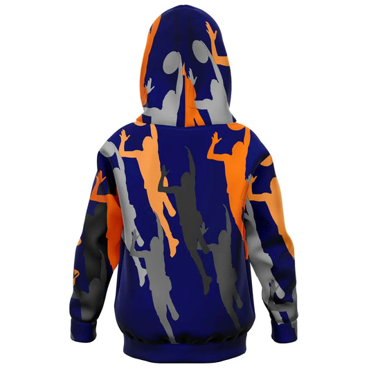 Duntalk "Body-A-Man" Youth Basketball Athletic Hoodie - Blue Subliminator