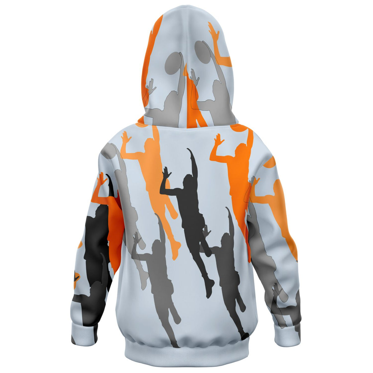 Duntalk "Body-A-Man" Youth Basketball Athletic Hoodie - Grey Subliminator