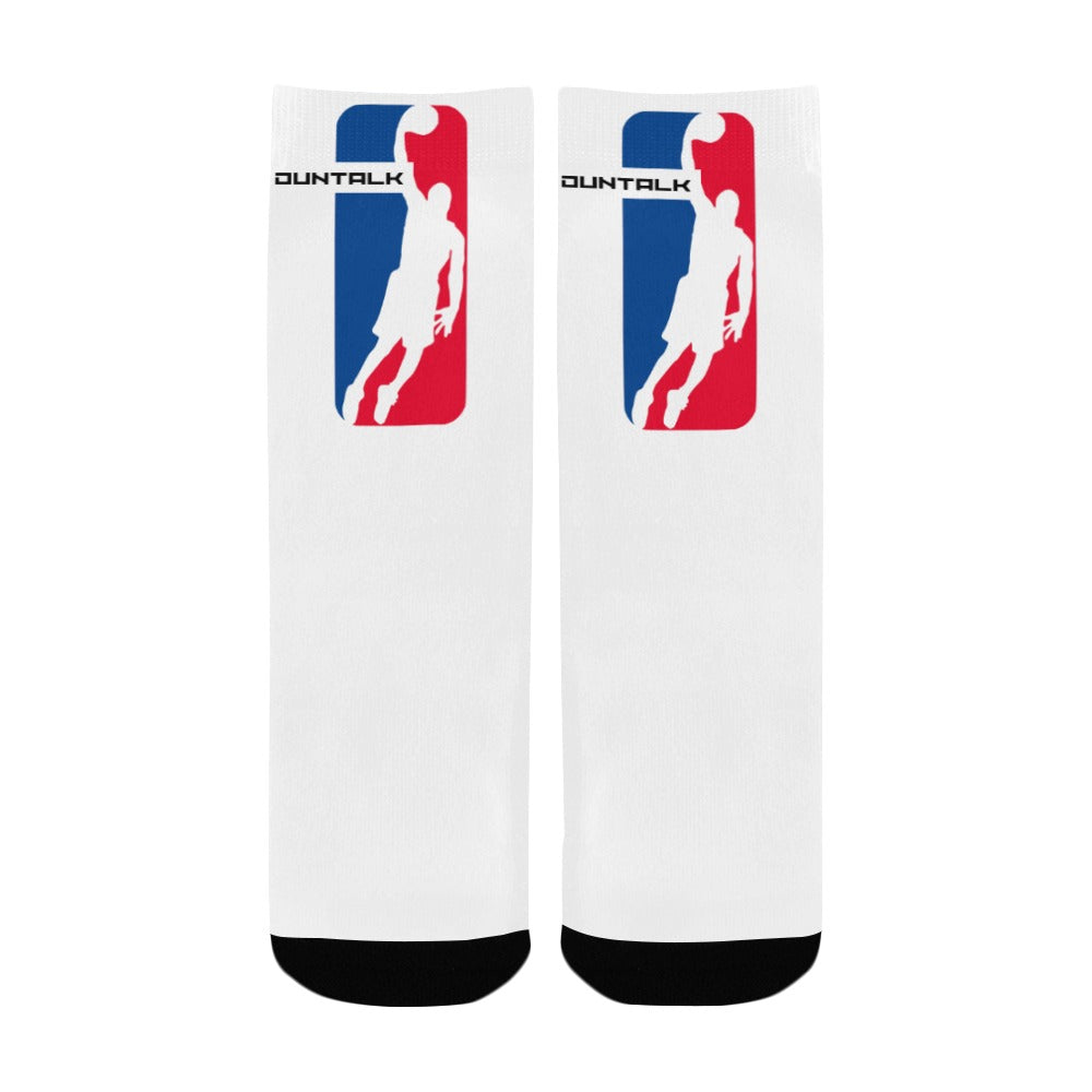 Duntalk "Draft" Kid's Basketball Socks - Side