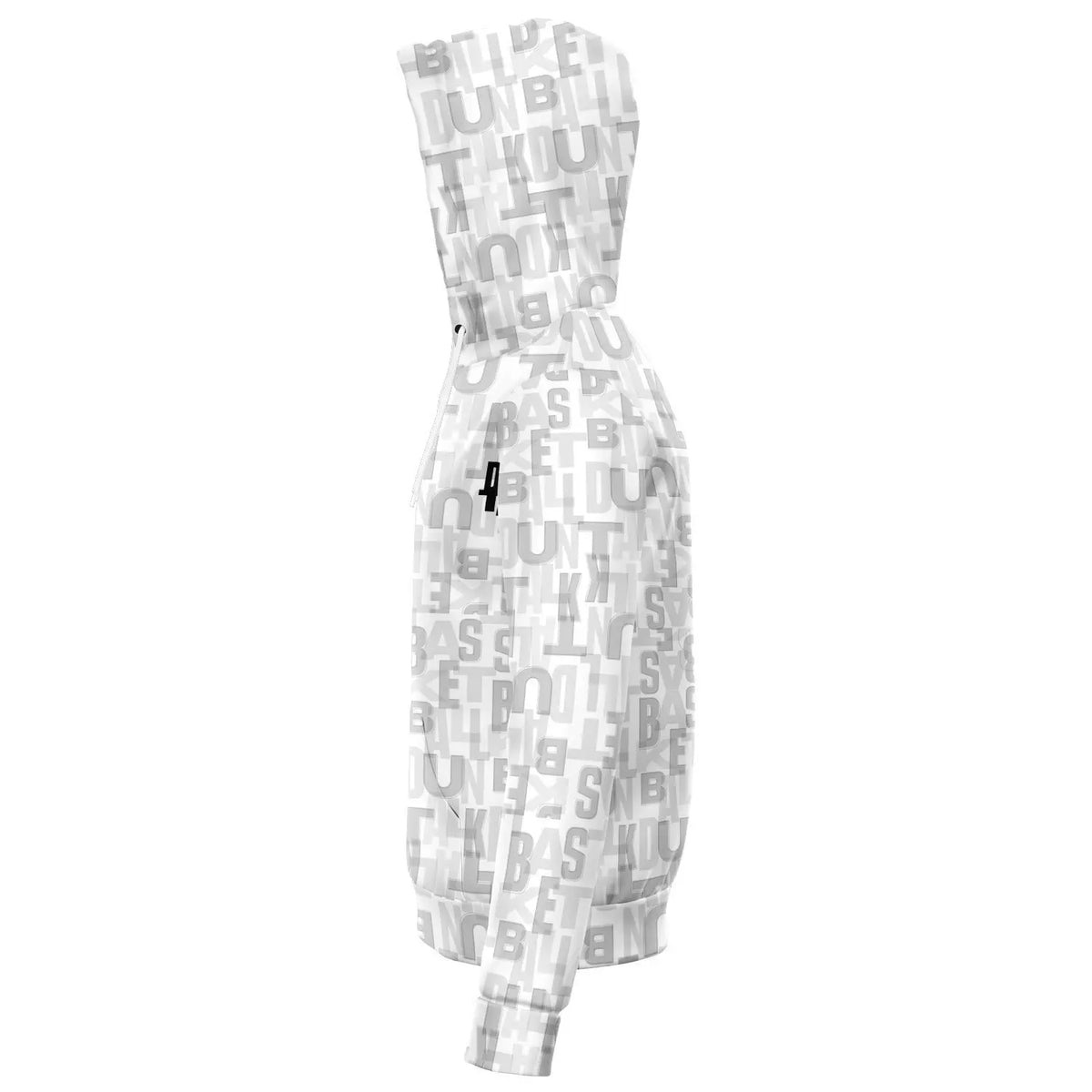 Duntalk "Court Vision" Zip Up Hoodie Jacket - White Subliminator