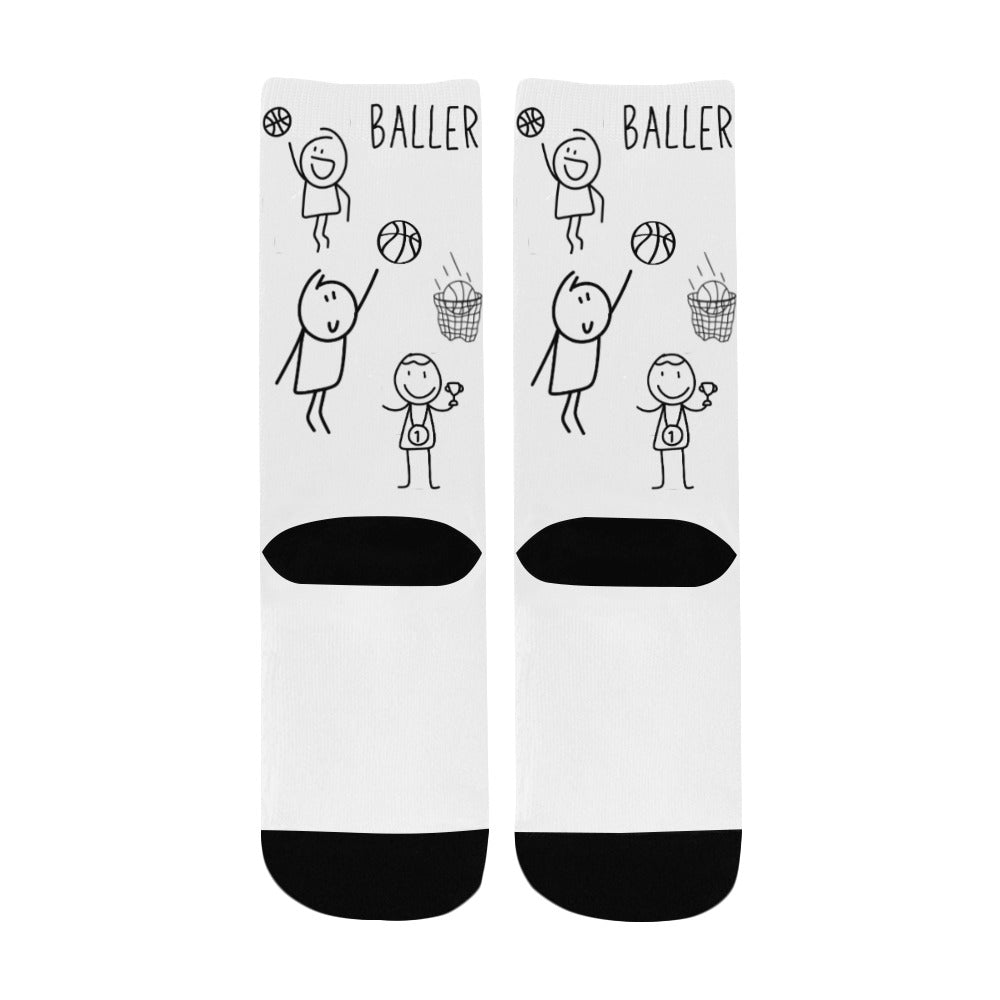 Duntalk "Doodle" Youth Basketball Socks G7 e-joyer