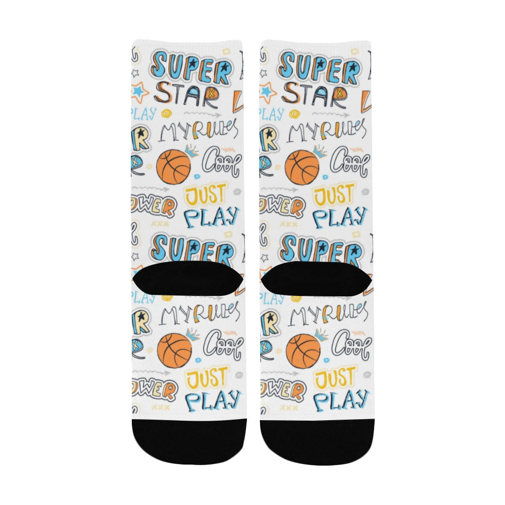 Duntalk "Superstar" Kid's Basketball Socks