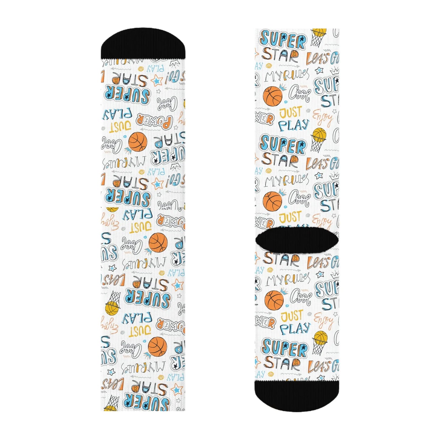 Duntalk "Superstar" Girl's Basketball Socks