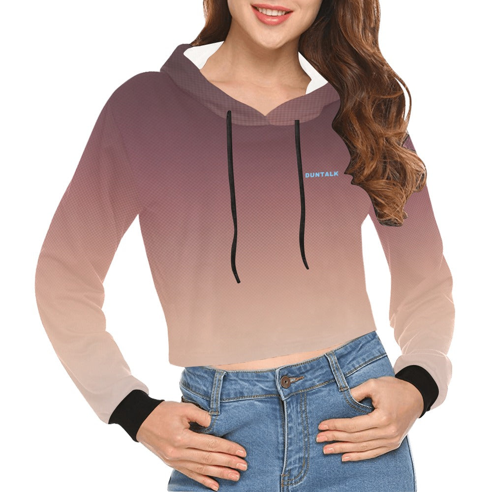 Duntalk "Ball IQ" Basketball Crop Hoodie