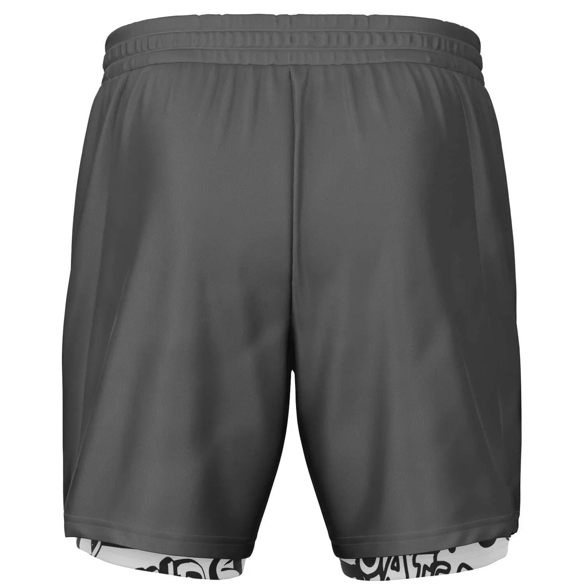 Duntalk "Ball All Day" 2 in 1 Basketball Shorts White Subliminator