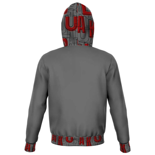 Duntalk "Play" Basketball Zip-Up Hoodie Jacket - Dark Subliminator