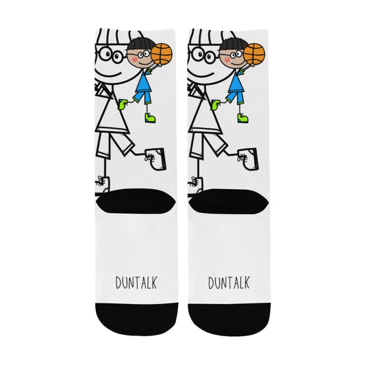 Duntalk "Doodle" Youth Basketball Socks -B2 e-joyer