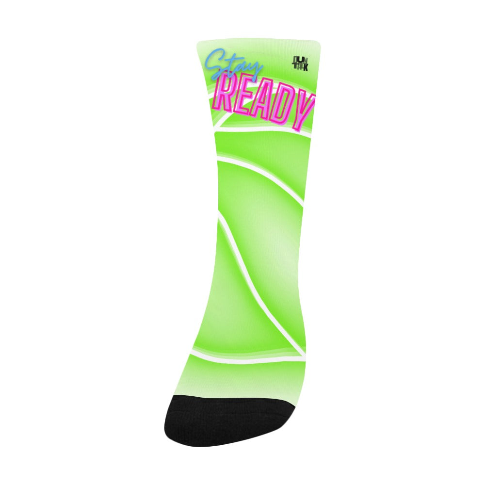 Duntalk "Glow" Kid's Basketball Socks - Green
