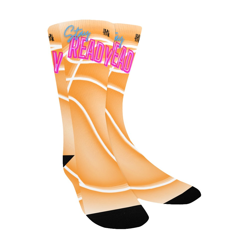 Duntalk "Glow" Kid's Basketball Socks - Orange