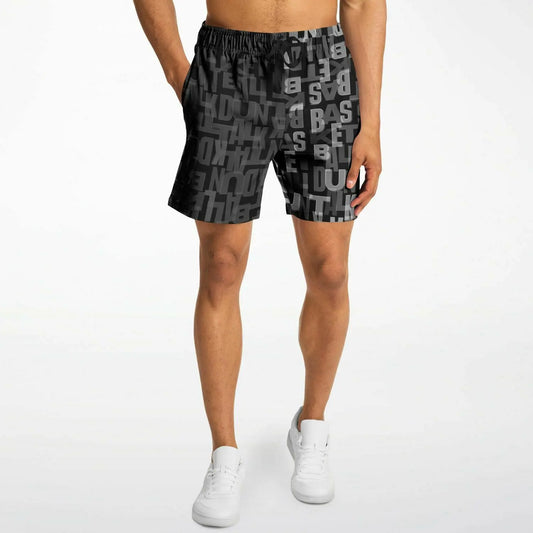 Duntalk "Court Vision" Basketball Mid Shorts - Black Subliminator