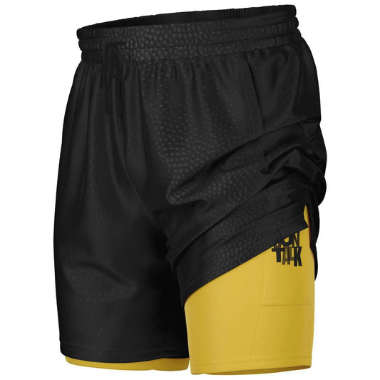 Duntalk "Leather" 2 in 1 Basketball Shorts Subliminator