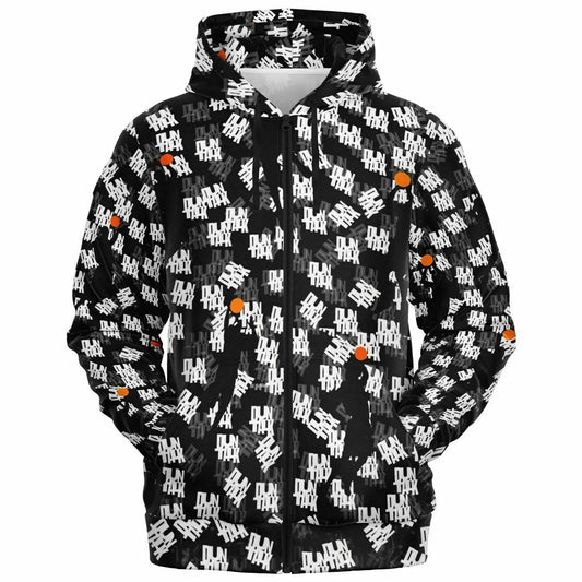 Duntalk "Ghost" Basketball Zip-Up Hoodie Jacket Subliminator