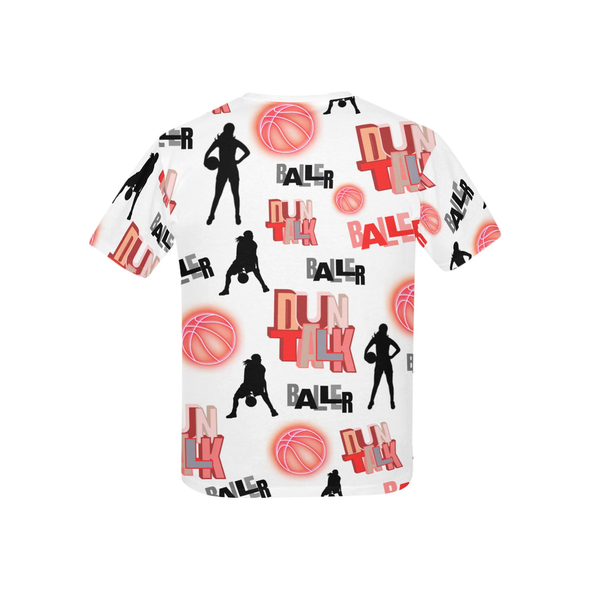 Duntalk "Da Gyal Dem" Youth Basketball T-Shirt - White e-joyer