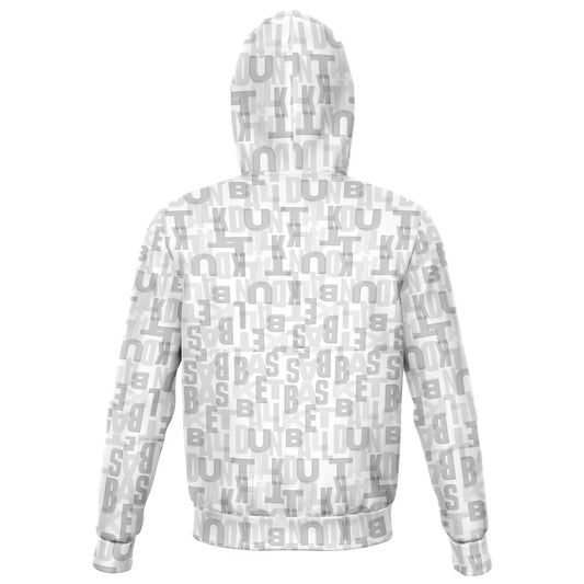 Duntalk "Court Vision" Zip Up Hoodie Jacket - White Subliminator