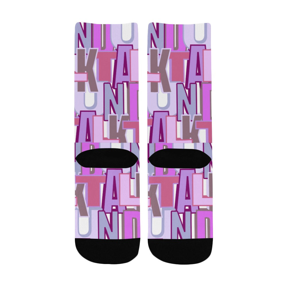 Duntalk "Zone" Kid's Basketball Socks- Purple